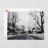 少し雪のアムステルダム ポストカード (正面/裏面)