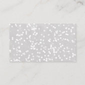少し雪の結晶の冬のクリスマスベビーシャワー エンクロージャーカード (裏面)