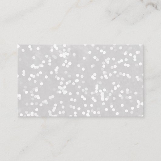 少し雪の結晶の冬のクリスマスベビーシャワー エンクロージャーカード (裏面)