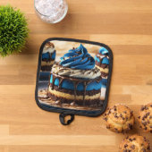 少し青い 鍋敷き (トップダウン)