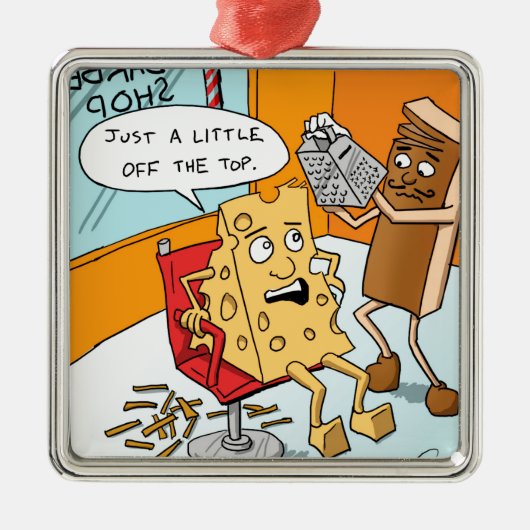 「少し頭から離れて」 メタルオーナメント (正面)