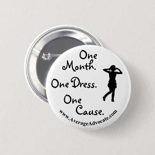 少し黒い服ボタン(一般の支持者) 缶バッジ (正面&裏面)