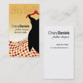 "少し黒い服"のファッション・デザイナー、スタイリスト 名刺 (正面/裏面)