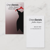 "少し黒い服"のファッション・デザイナー、スタイリスト 名刺 (正面/裏面)