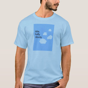少し。 柔らかい。 雲 Tシャツ