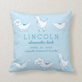 少しDinosの誕生情報枕 クッション
