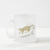 少しkinkajouの蜂蜜くまペットヴィンテージの引くこと フロストグラスマグカップ (左)