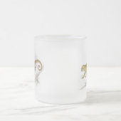 少しkinkajouの蜂蜜くまペットヴィンテージの引くこと フロストグラスマグカップ (中央)