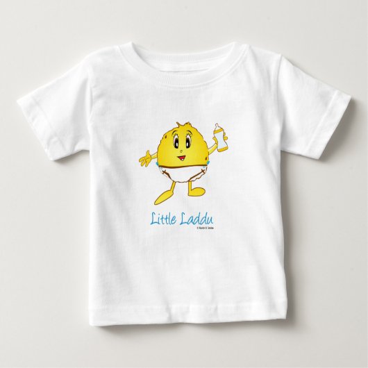 少しLadduの乳児または幼児のTシャツ ベビーTシャツ (正面)
