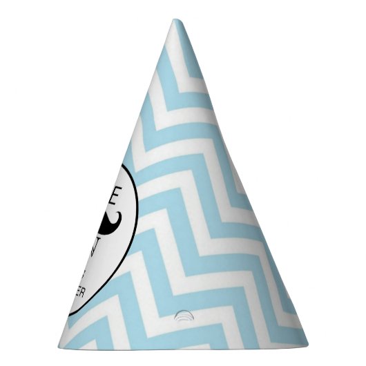 少しLilの人の髭の男の子のベビーシャワーの誕生日 パーティーハット (右)