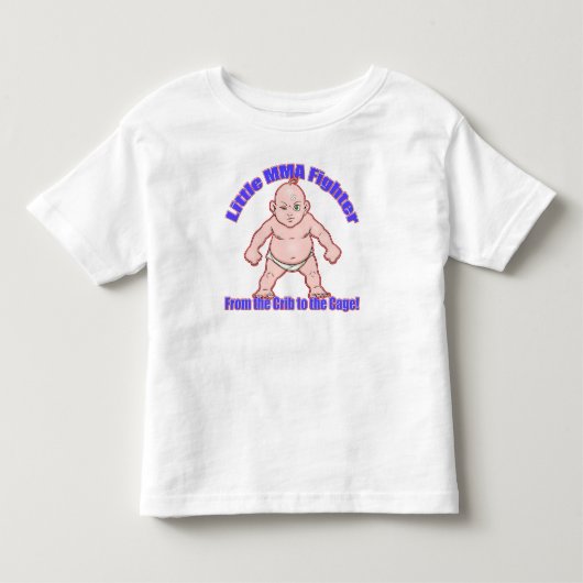 少しMMAの戦闘機の幼児のワイシャツ トドラーTシャツ (正面)
