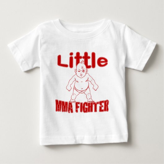 少しMMAの戦闘機の武道のベビー ベビーTシャツ (正面)