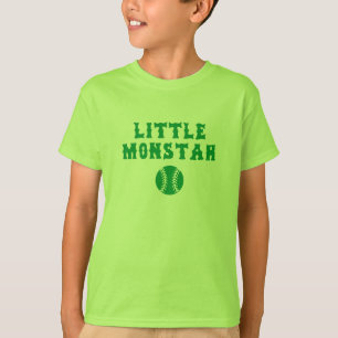 少しMonstahの緑の子供のワイシャツ Tシャツ