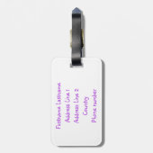 少しSisのカスタムな荷物のラベル ラゲッジタグ (裏面縦)