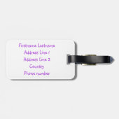 少しSisのカスタムな荷物のラベル ラゲッジタグ (裏面横)