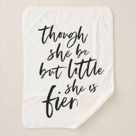 少ないながらも激しいWilliam Shakespeareのブラシスクリプト シェルパブランケット