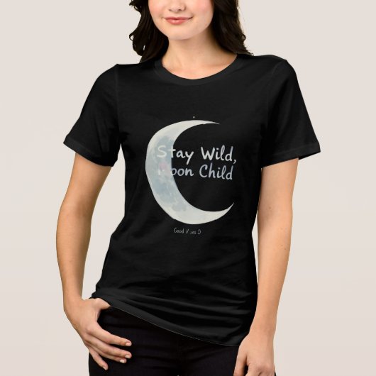 「少ないほうが多い | ミニマル美学タイポグラフィT- トライブレンドＴシャツ (正面)