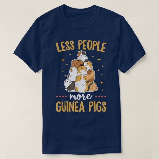 少ない人々 – カヴィーロのためのモルモット引用文の増加 Tシャツ (デザイン正面)