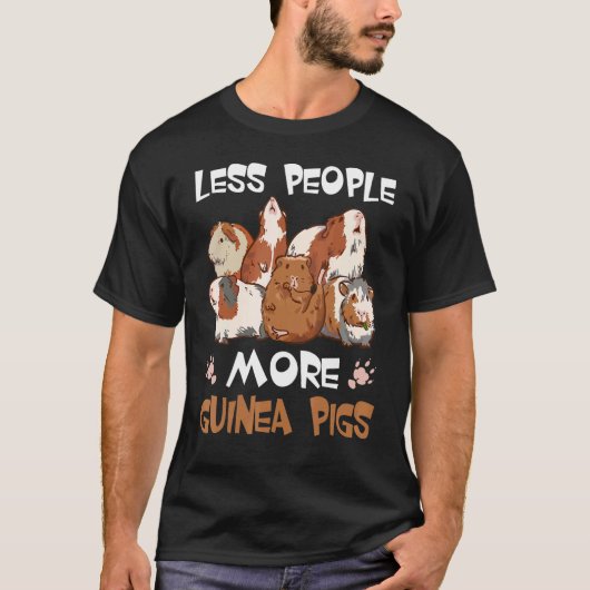 少ない人より多くのモルモットcavy動物1 tシャツ (正面)