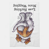 少ない吠え声、より多くの揺れ キッチンタオル (縦)