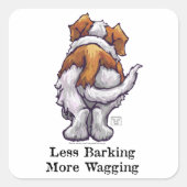 少ない吠え声、より多くの揺れ スクエアシール (正面)