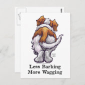 少ない吠え声、より多くの揺れ ポストカード (正面/裏面)