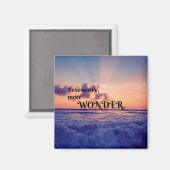 少ない心配、より可愛疑問に思い引用文磁石 マグネット (正面/裏面)