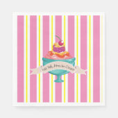 少ない話、より多くのアイスクリーム紙ナプキン スタンダードランチョンナプキン (正面)