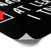 少なくといけなも私はクリスマスリストのクリスマスを試した ポスター (角)