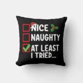 少なくといけなも私はクリスマスリストHolidを試した クッション (正面)