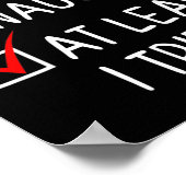 少なくといけなも私はクリスマスリストSantaを試した ポスター (角)