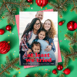 少なくとおもしろいも、私たちはクリスマスに1枚の写真の赤を試した シーズンカード<br><div class="desc">このおもしろいホリデー写真カードは、赤で「少なくとも私たちは試した」と挨拶を付けたフルフレーム（別名フルブリード）の縦写真を備えている。このデザインは、1枚の垂直な写真を収容する。グリーティングの色はカスタマイズ可能でクリックす – 単にパーソナクリックリゼーションのドロップダウンカスタマイズメニューの「さらにへ」に表示されます。このカスタマイズデザインは、背景色を変更したり、別の写真を追加したり、文字を背面に追加したりすることでさらに詳細に行うことができる。このカー笑わされるドは、子供がいる家族や間抜け計画された家族の写真が計画通りに行かない場合に最適だ！</div>