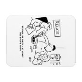 少なくともスープは鼻水が出る マグネット (横)