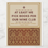 少なくともワインクラブの本を選ぶ ワインラベル (シングルラベル)