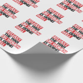 少なくとも女性戦争は順調に進んでいる ラッピングペーパー (角)