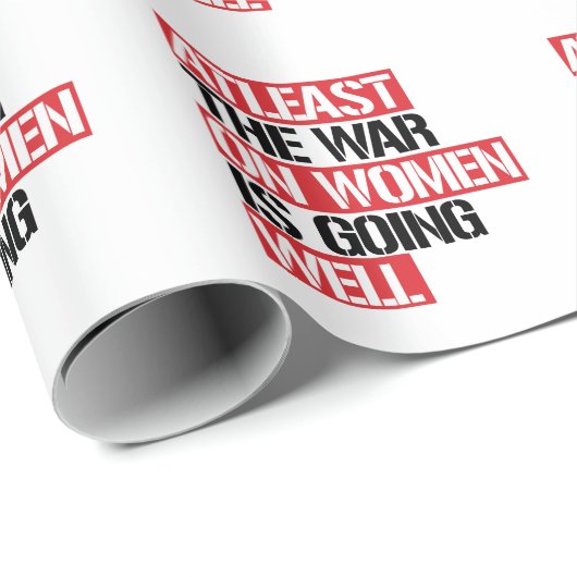 少なくとも女性戦争は順調に進んでいる ラッピングペーパー (ロールコーナー)
