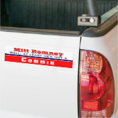 少なくとも彼はコミではない バンパーステッカー (トラック上)