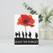 少なくとも我々の忘れ兵士は行進した ポストカード (スタンド正面)