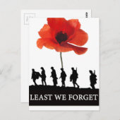 少なくとも我々の忘れ兵士は行進した ポストカード (正面/裏面)