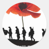 少なくとも我々の忘れ兵士は行進した ラウンドシール (正面)