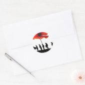 少なくとも我々の忘れ兵士は行進した ラウンドシール (封筒)