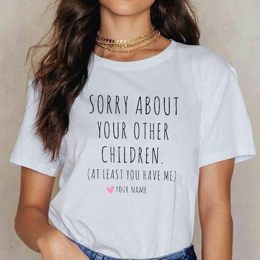 少なくとも私に先生の母おもしろい退職を持っている Tシャツ