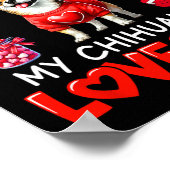 少なくとも私のチワワ愛する私バレンタイン独身の ポスター (角)