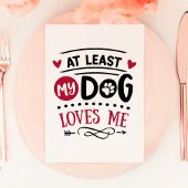 少なくとも私の犬は私に反バレンタインデーを愛している シーズンカード