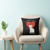 少なくとも私の猫は私を愛していカスタムる装飾用クッション クッション (椅子)