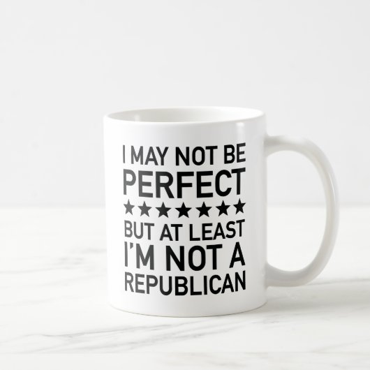 少なくとも私は共和党員ではない コーヒーマグカップ (右)