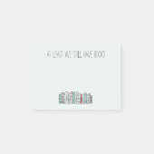 少なくとも私達にまだ本があります ポストイット (正面)