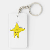 少なくとも試してみた – Yellow Star キーホルダー (裏面)