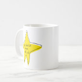 少なくとも試してみた – Yellow Star コーヒーマグカップ (正面左)