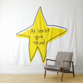 少なくとも試してみた – Yellow Star タペストリー (インサイチュ(横))